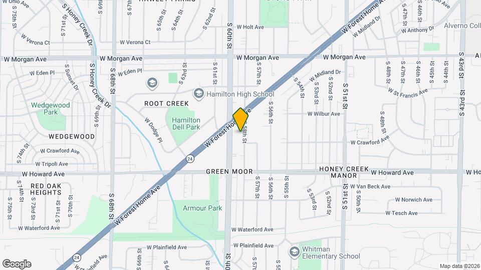 3759 S 58th St, Unit Upper Map and Location Details