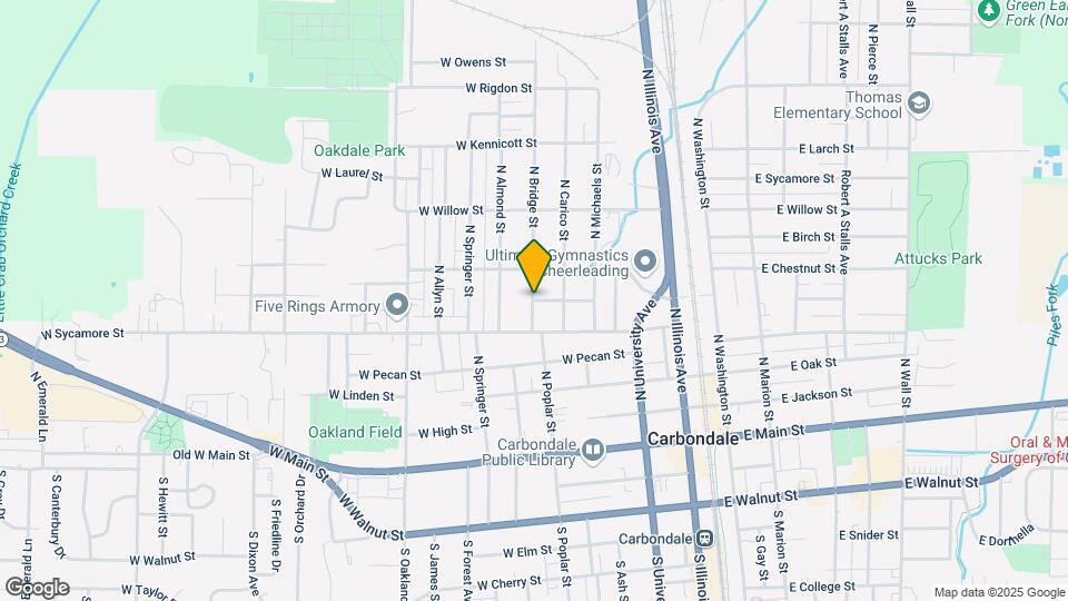 426 W Hickory St, Unit A Map and Location Details