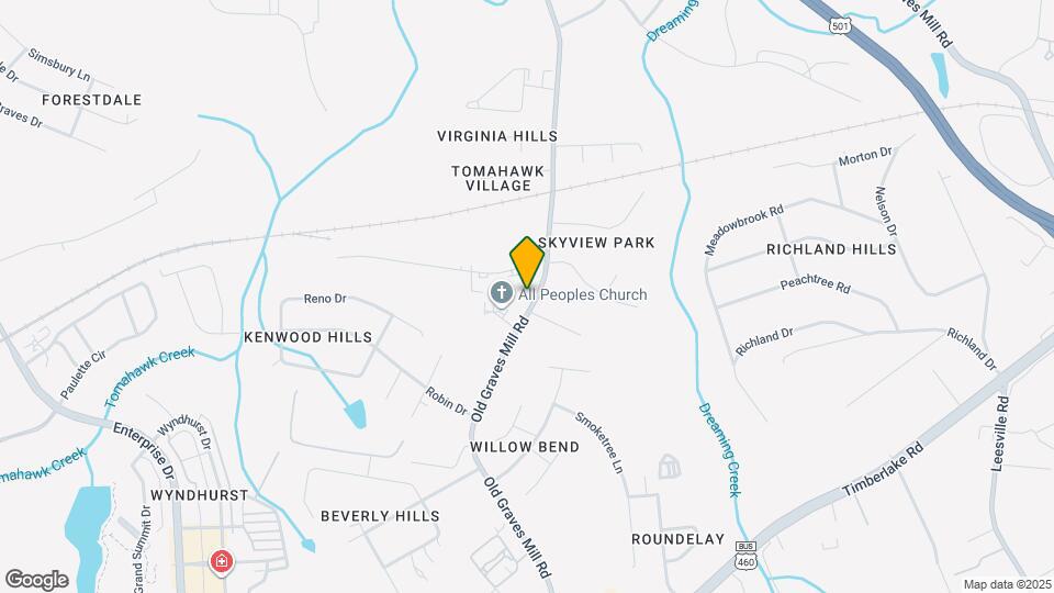 747 Old Graves Mill Rd Mapa y Detalles de la Ubicación