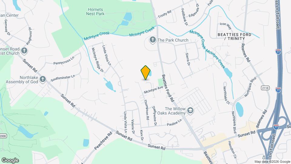 5821 Hornet Dr Map and Location Details