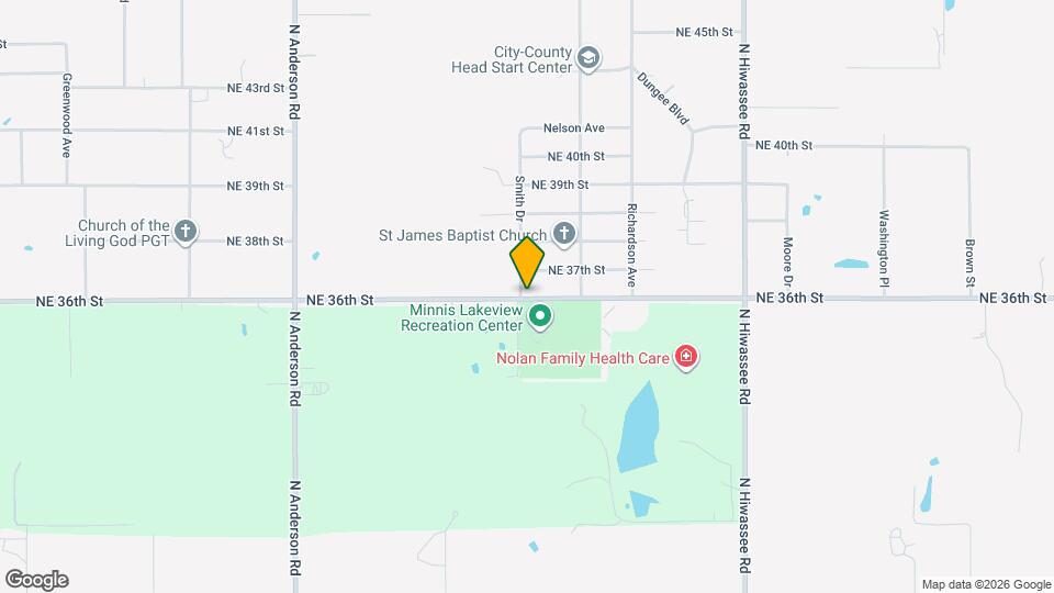 12529 NE 36th St Map and Location Details