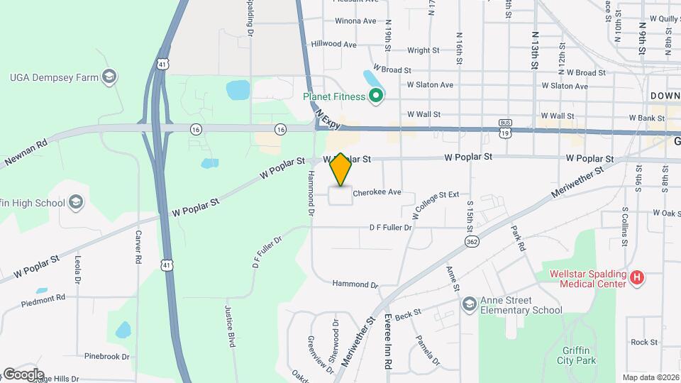 1320 N Cherokee Ave Map and Location Details