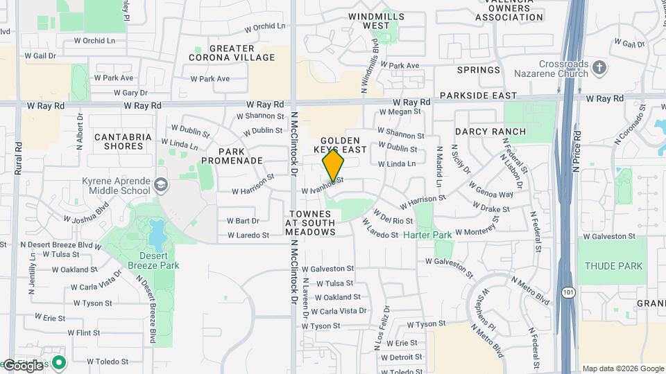 3853 W Ivanhoe St Map and Location Details