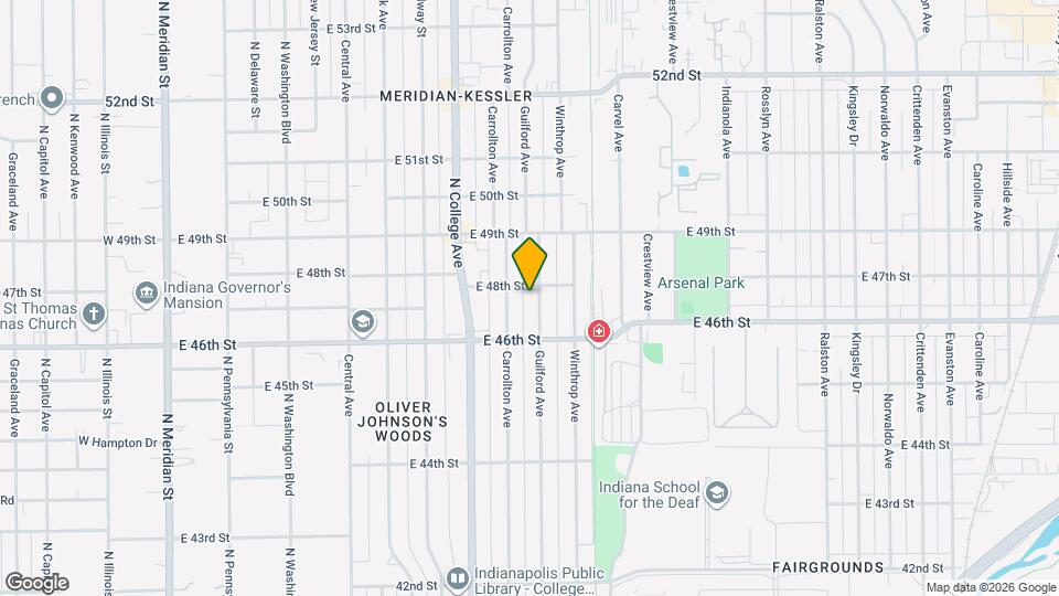 4716 Guilford Ave Map and Location Details