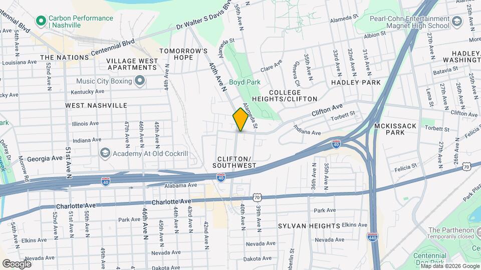 3967 Clifton Ave Mapa y Detalles de la Ubicación