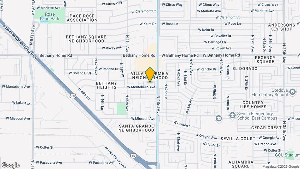 5703 N 43rd Ln Map and Location Details