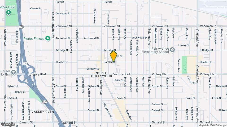 11630 Hamlin St Map and Location Details