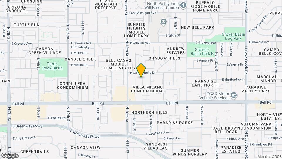 17226 N 17th St Map and Location Details