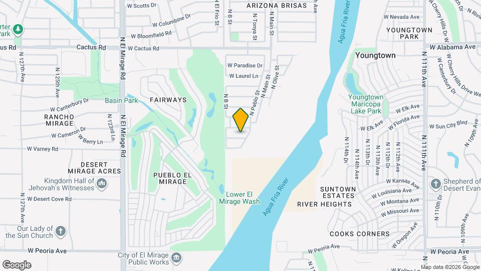 11822 W Lupine Ave Mapa y Detalles de la Ubicación