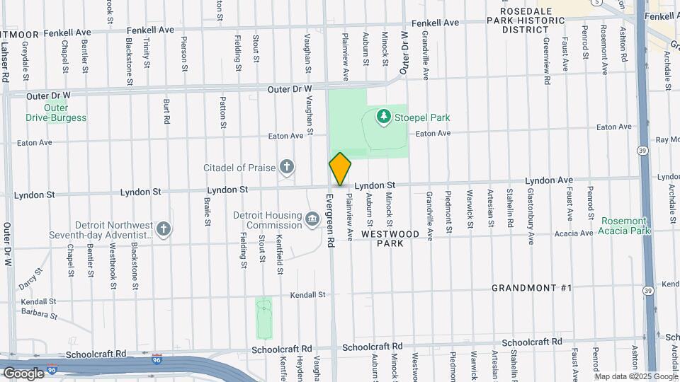 19821 Lyndon St Map and Location Details