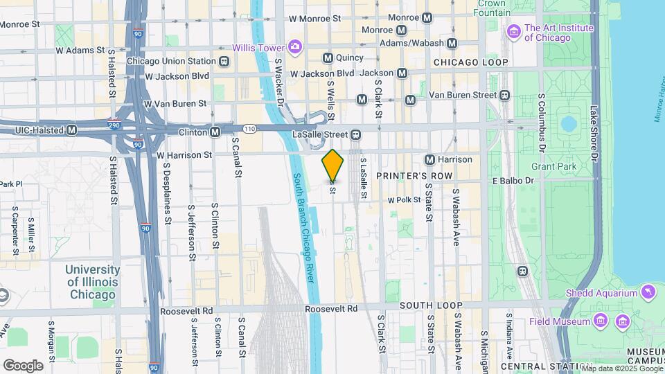 720 S Wells St Map and Location Details