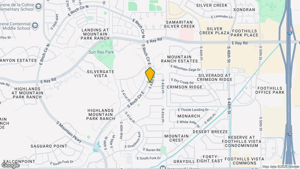 14452 S 43rd St Map and Location Details