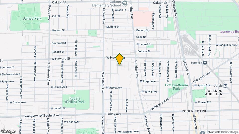 7529 N. Oakley Ave. Mapa y Detalles de la Ubicación