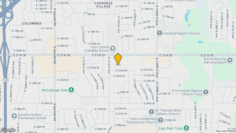 12134 E 21st Ct Map and Location Details