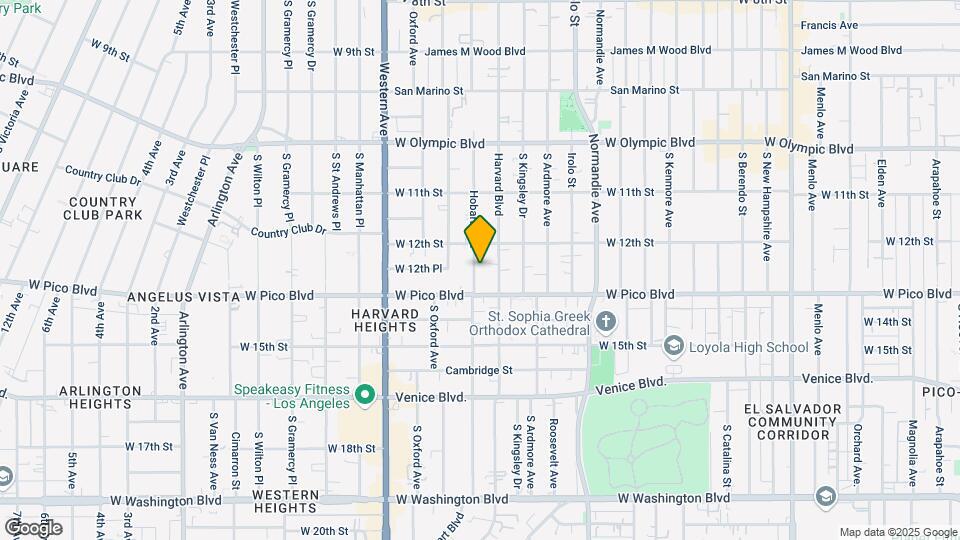 1228 S Hobart Blvd Map and Location Details