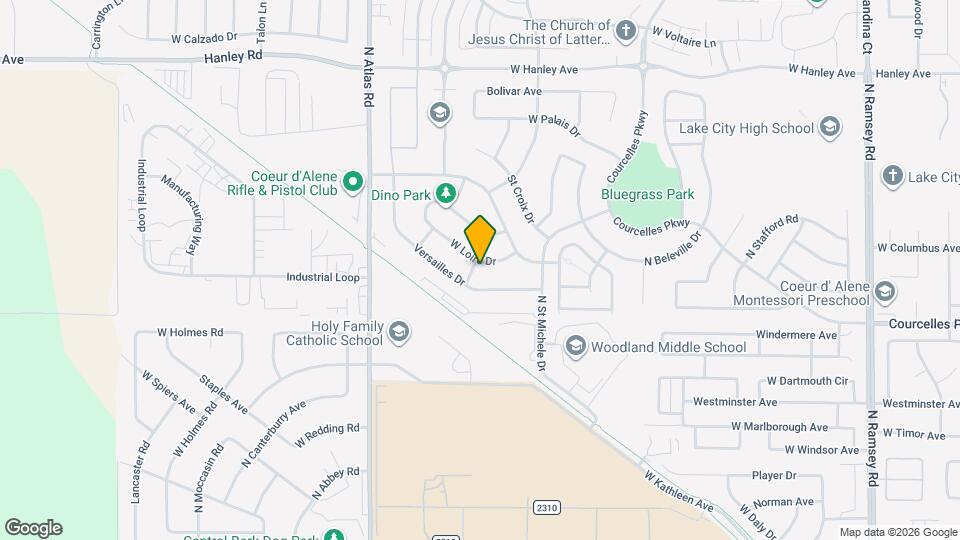 2768 W Tours Dr Map and Location Details