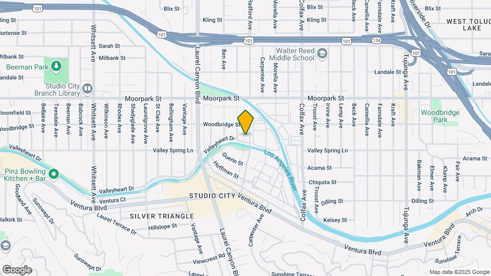 4209 Radford Ave Map and Location Details