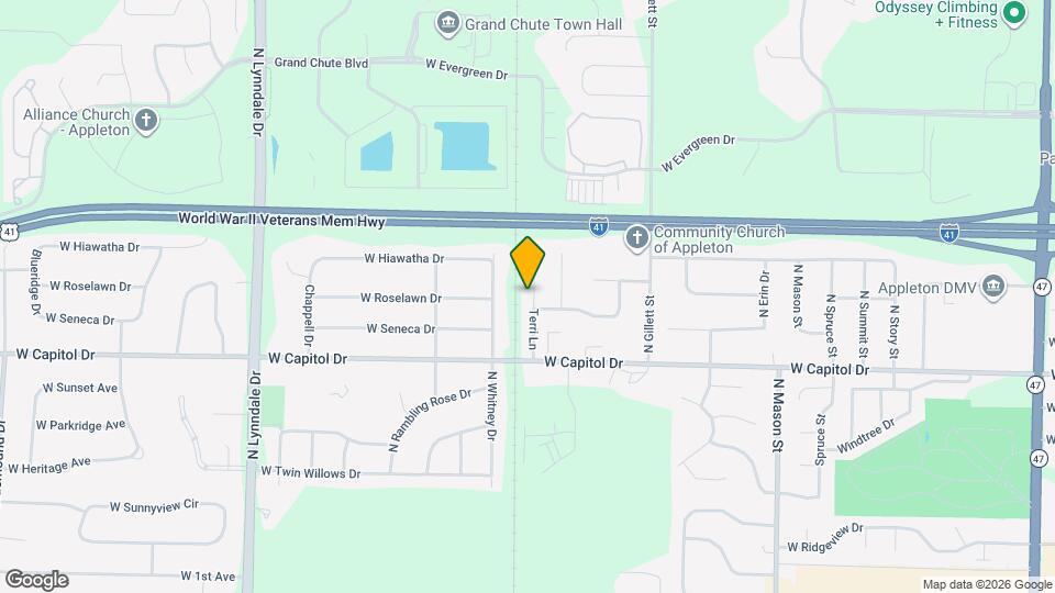 3613 N Terri Ln, Unit 3613 Map and Location Details