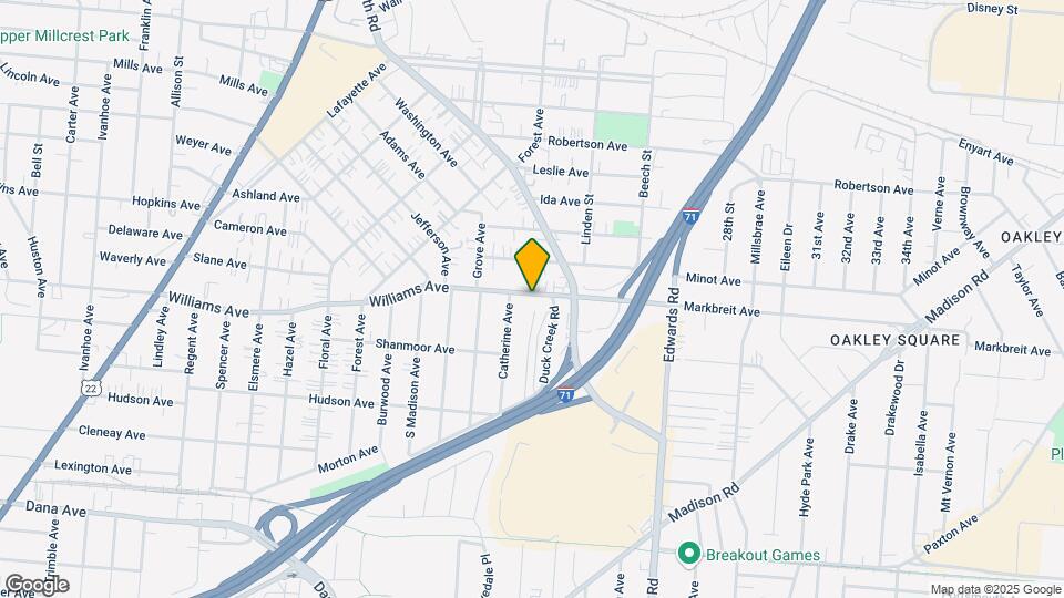 2541 Williams Ave Map and Location Details