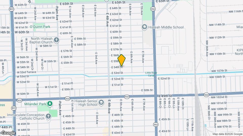 500 E 54th St Map and Location Details