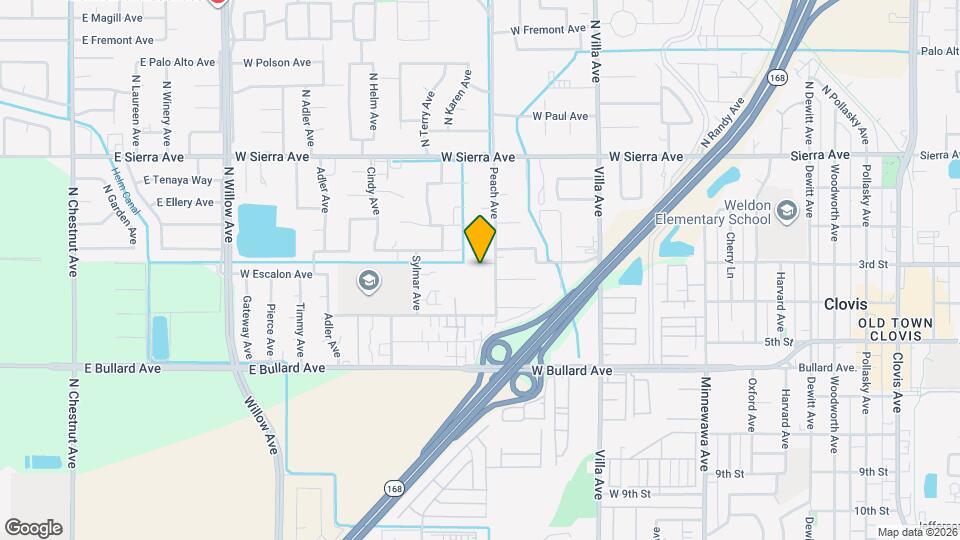 412 W Escalon Ave Map and Location Details