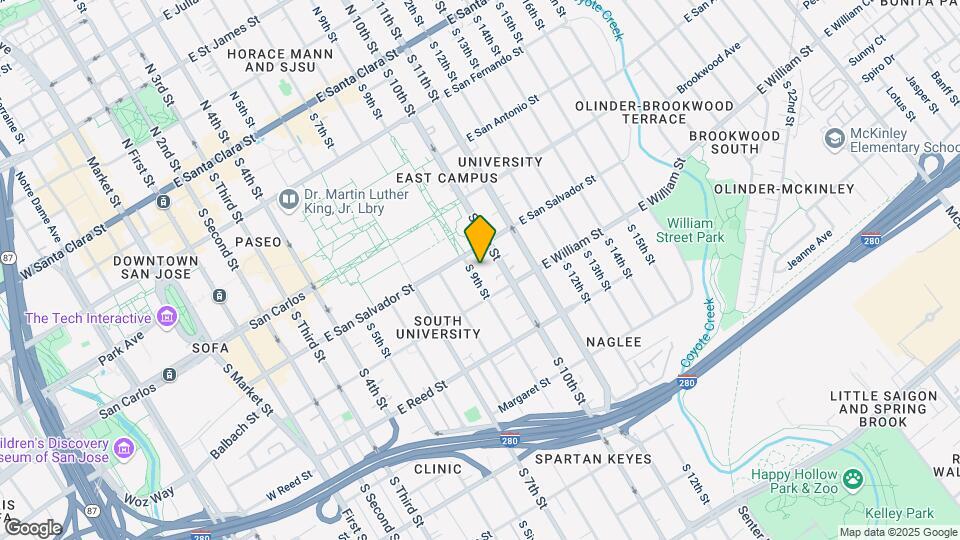 442 S 9th St Map and Location Details