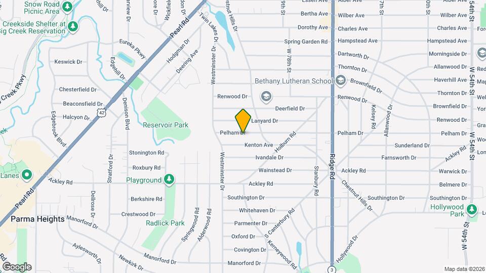 8221 Pelham Dr, Unit Upper Map and Location Details