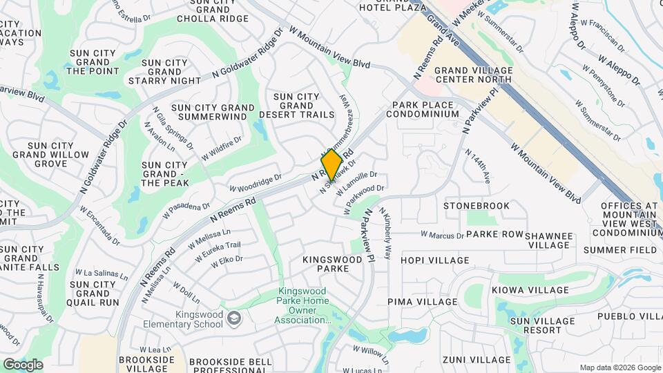 18033 N Skyhawk Dr Map and Location Details