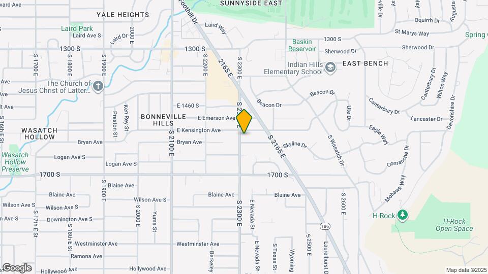 1545 S 2300 E Map and Location Details