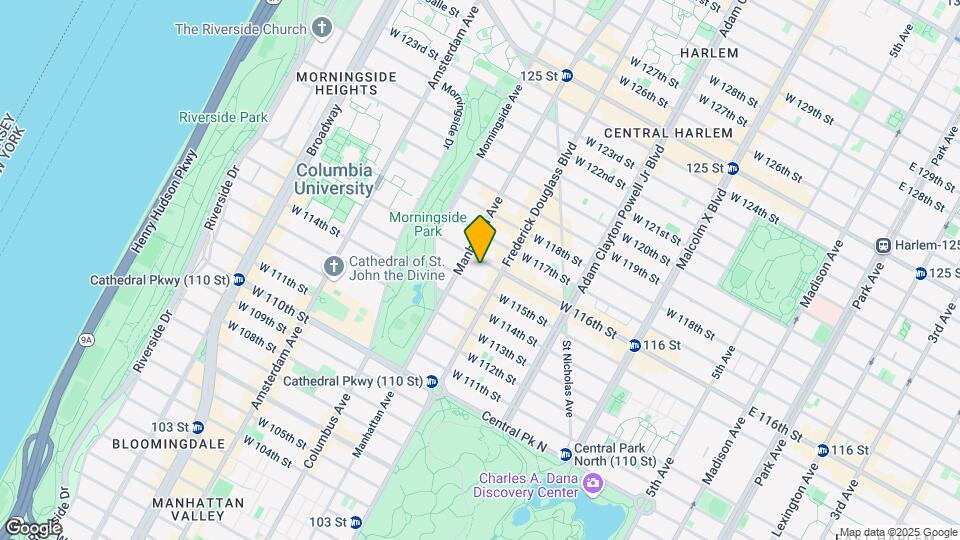 310 W 116th St Map and Location Details