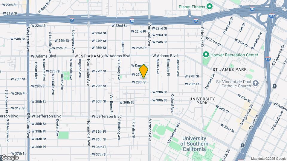 1427 W 28th St Map and Location Details