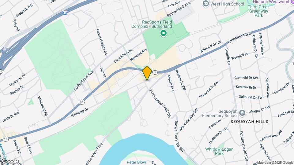 4628-4630 Old Kingston Pike Map and Location Details