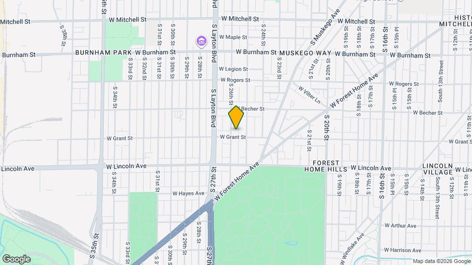 2526 W Grant St Map and Location Details