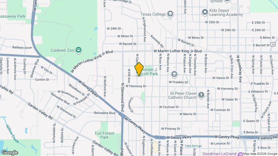 1615 N Gaston Ave Map and Location Details