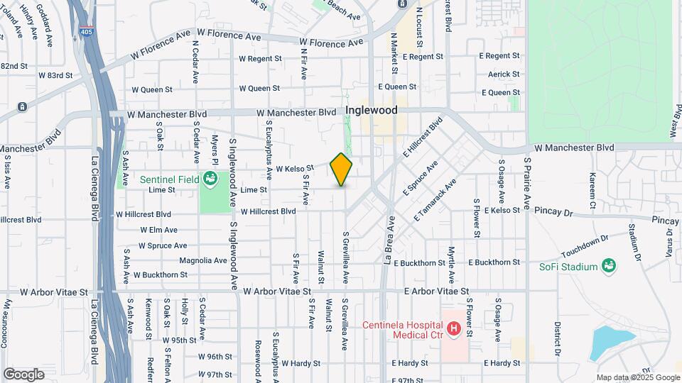 501 S Grevillea Ave Map and Location Details