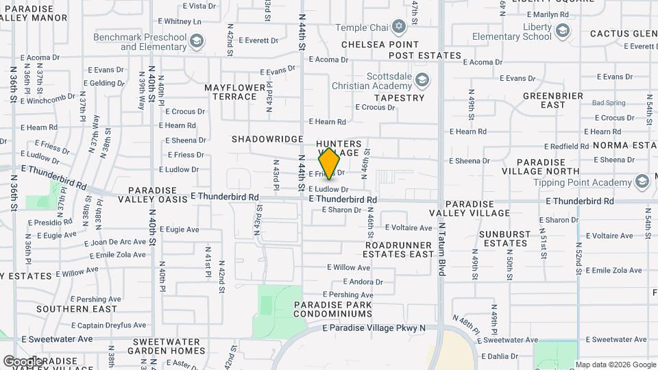 4436 E Ludlow Dr Map and Location Details