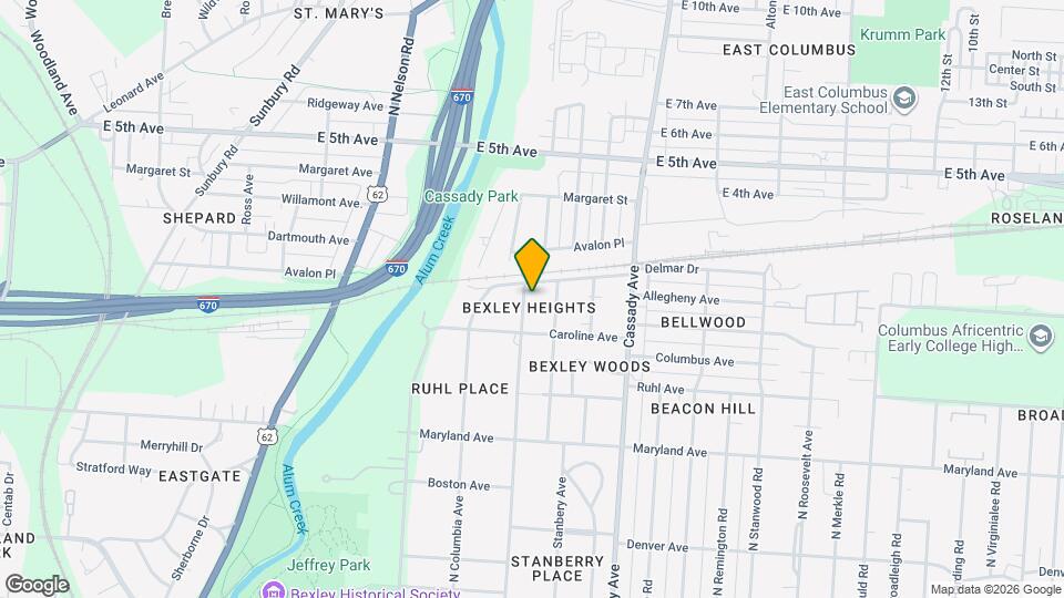 532 N Drexel Ave Map and Location Details