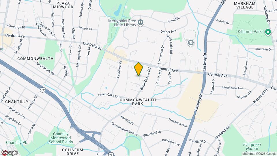 1513 Briar Creek Rd Map and Location Details