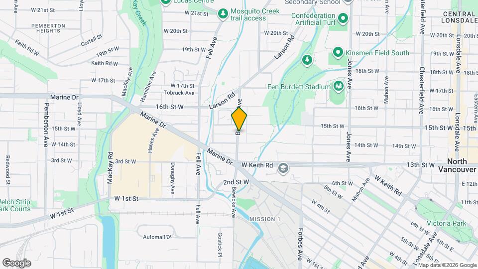 1430 Bewicke Av Map and Location Details