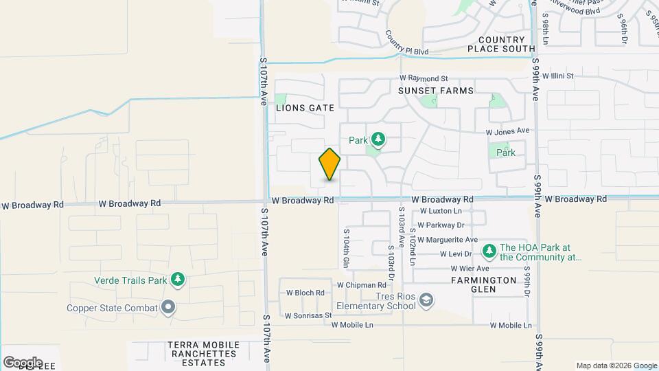 4313 S 105th Dr Mapa y Detalles de la Ubicación