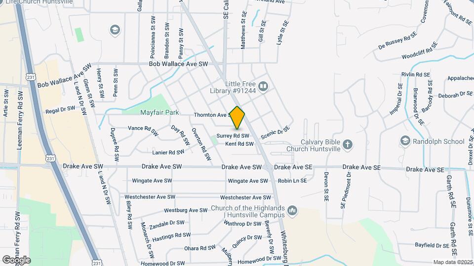 108 Surrey Rd SW Mapa y Detalles de la Ubicación