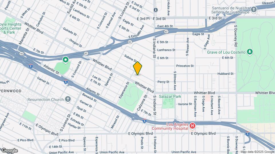 3622 Percy St Map and Location Details