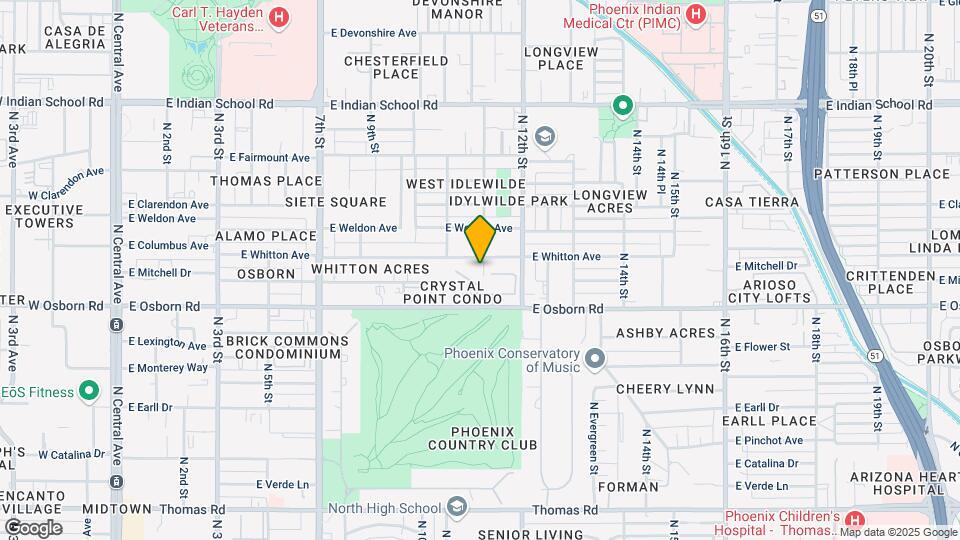 3434 North 11th St Map and Location Details