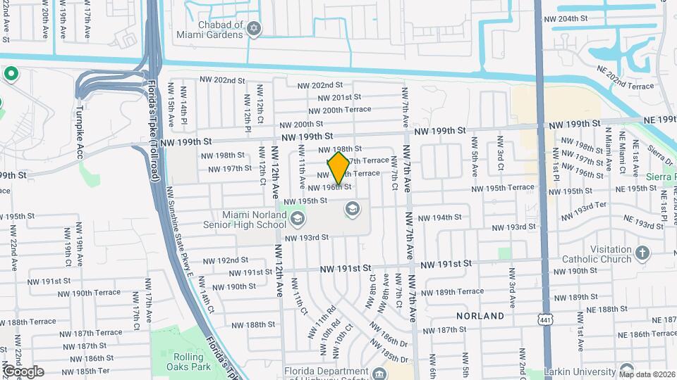 1010 NW 196th St Map and Location Details