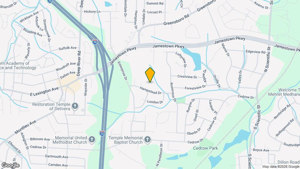 1507 Hampstead Dr Map and Location Details