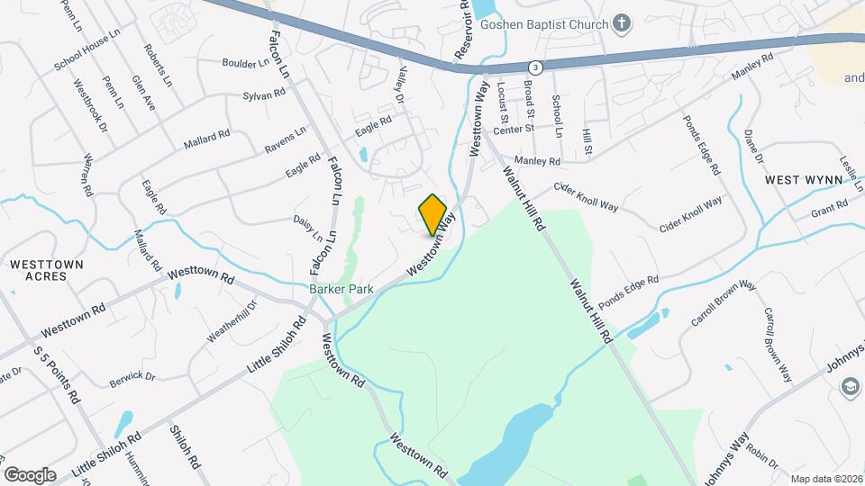 210 Westtown Way Map and Location Details