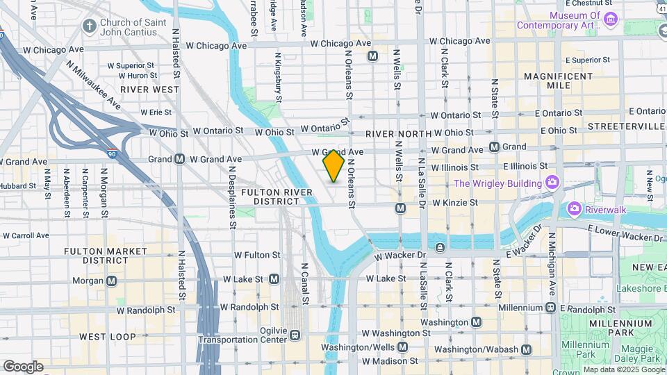 357 W Hubbard St Map and Location Details