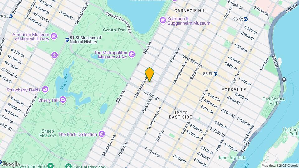 57 E 80th St Map and Location Details
