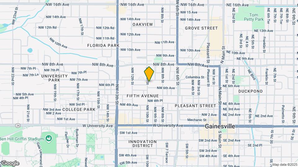 629 NW 10th St Map and Location Details