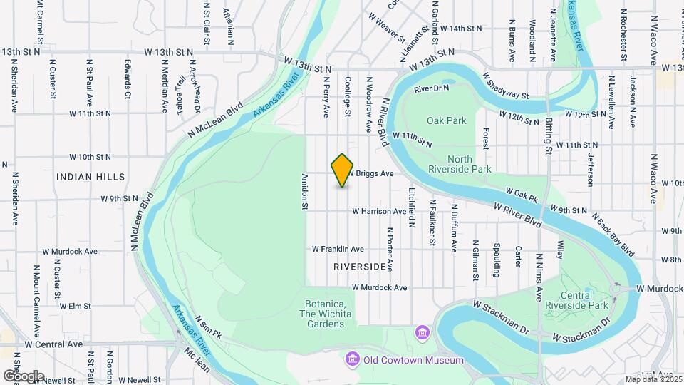 1023 N Coolidge Ave Map and Location Details